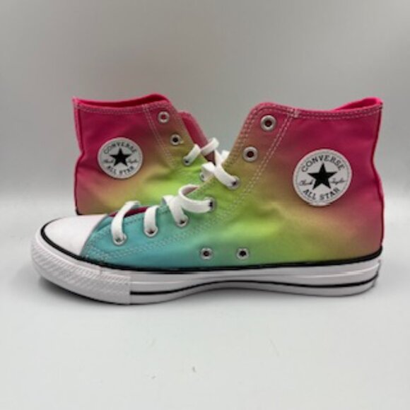NEW Converse Chuck Taylor All Star Rainbow High Top Sneakers Women’s 7.5  kids 6 - Picture 2 of 11